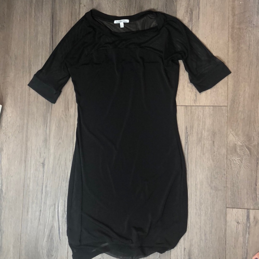Charlotte Russe black semi sheer mini dress
